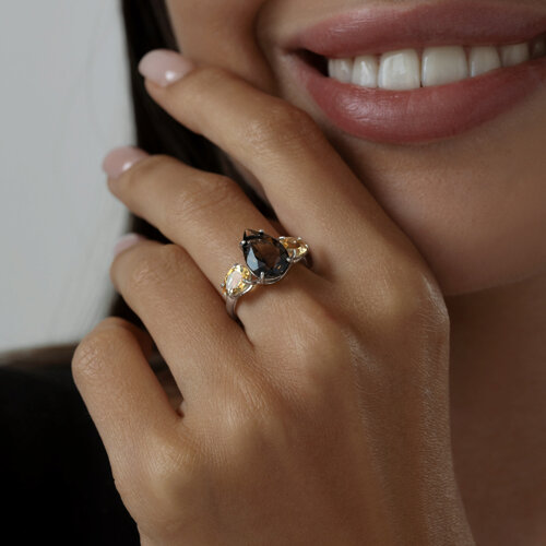 Кольцо из серебра с полудрагоценными вставками из серебро — вид 4