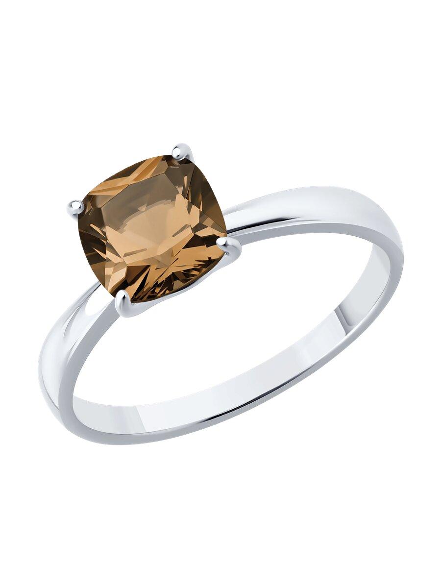 Кольцо из серебра с раухтопазом - видео на модели