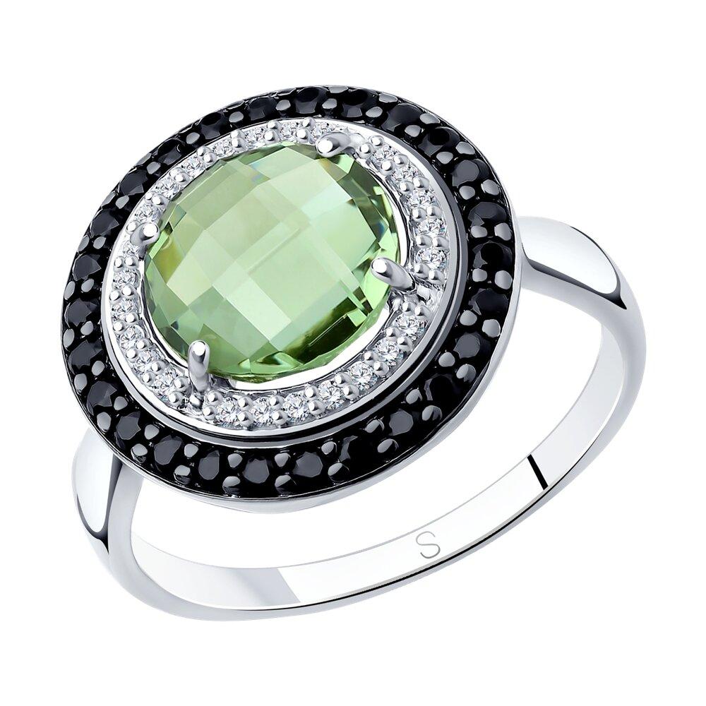 Кольцо из серебра с миксом камней - видео на модели