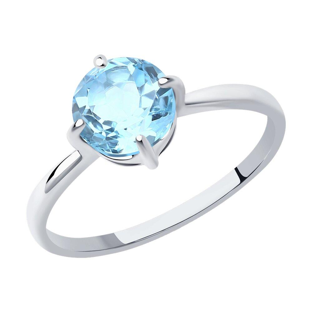 Кольцо из серебра с топазом - видео на модели