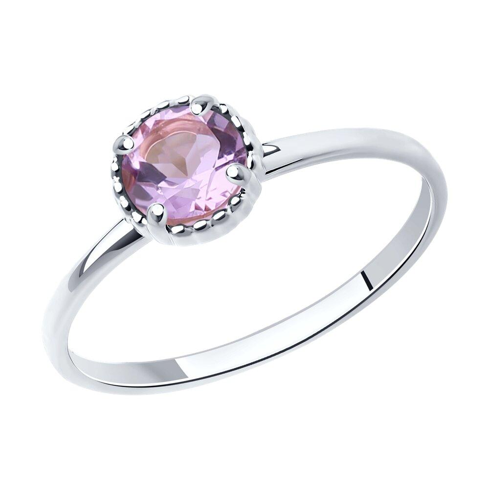 Кольцо из серебра с аметистом - видео на модели