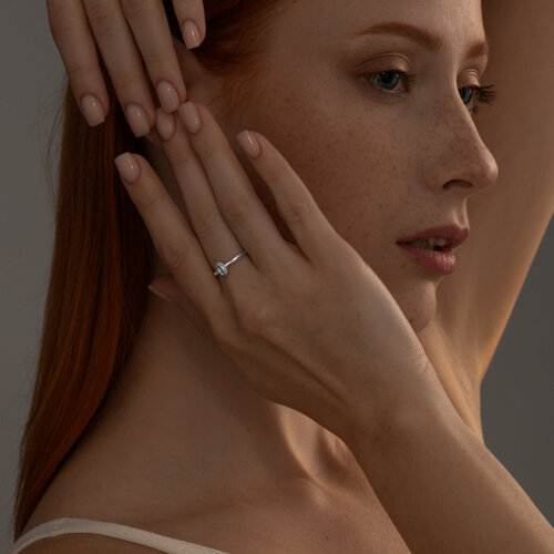 Кольцо из серебра с топазом из серебро — вид 4