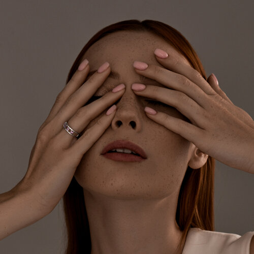 Кольцо из серебра с аметистами из серебро — вид 4