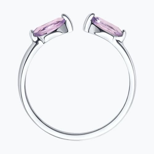 Кольцо из серебра с аметистами из серебро — вид 2