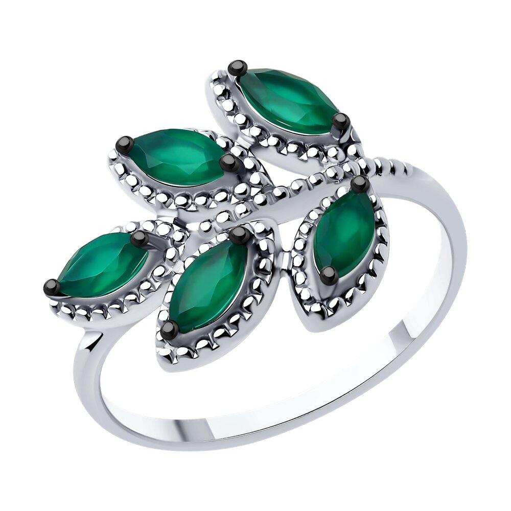 Кольцо из серебра с агатами - видео на модели