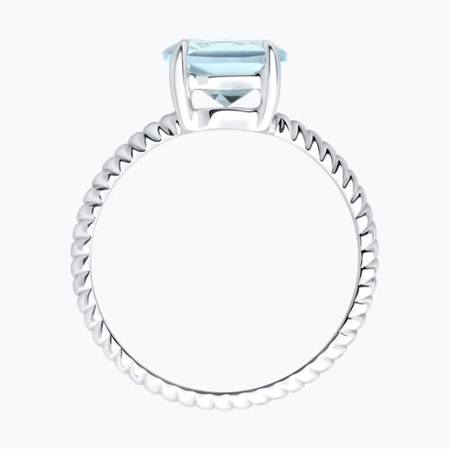 Кольцо из серебра с топазом из серебро — вид 3