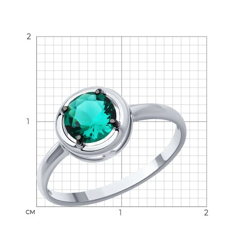 Кольцо из серебра с турмалином из серебро — вид 5