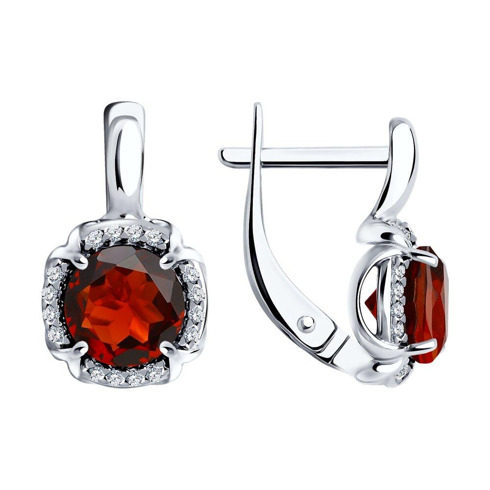 серьги из серебро