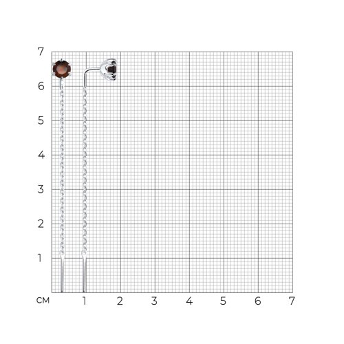 Серьги из серебра с гранатами из серебро — вид 4