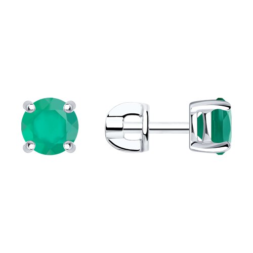 Серьги из серебра с агатами - видео