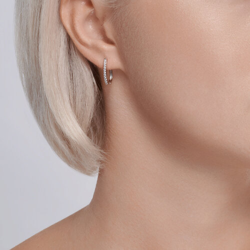 Серьги из серебра с топазами и фианитами из серебро — вид 4