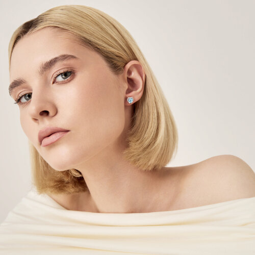 Серьги из серебра с топазами и фианитами из серебро — вид 4