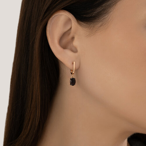 Серьги из золочёного серебра с гранатами из серебро — вид 3