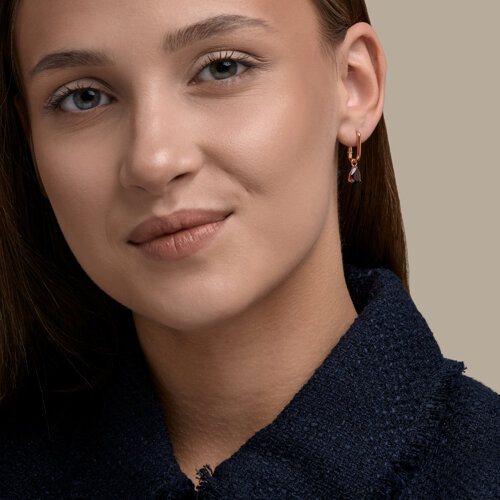 Серьги из серебра с гранатами из серебро — вид 4