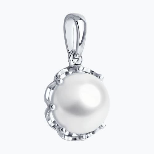 Подвеска из серебра с жемчугом из серебро — вид 2