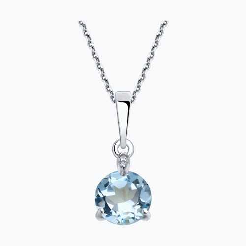 Подвеска из серебра с топазом и фианитами из серебро — вид 2