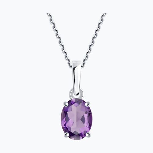 Подвеска из серебра с аметистом из серебро — вид 2