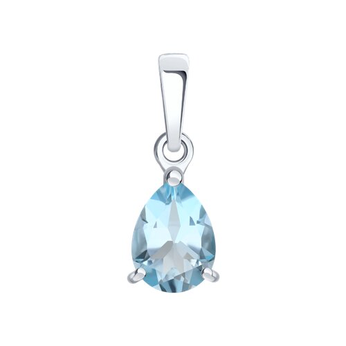 Подвеска из серебра с топазом - видео