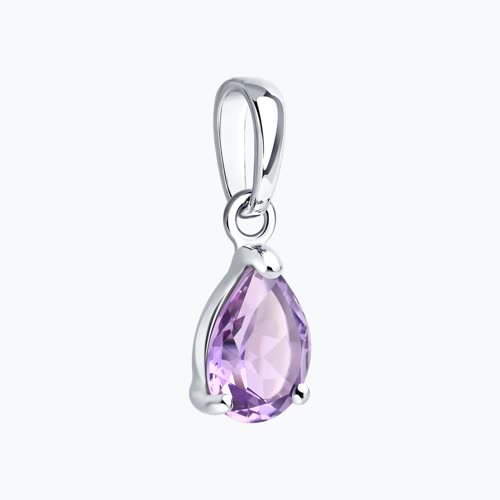 Подвеска из серебра с аметистом из серебро — вид 3