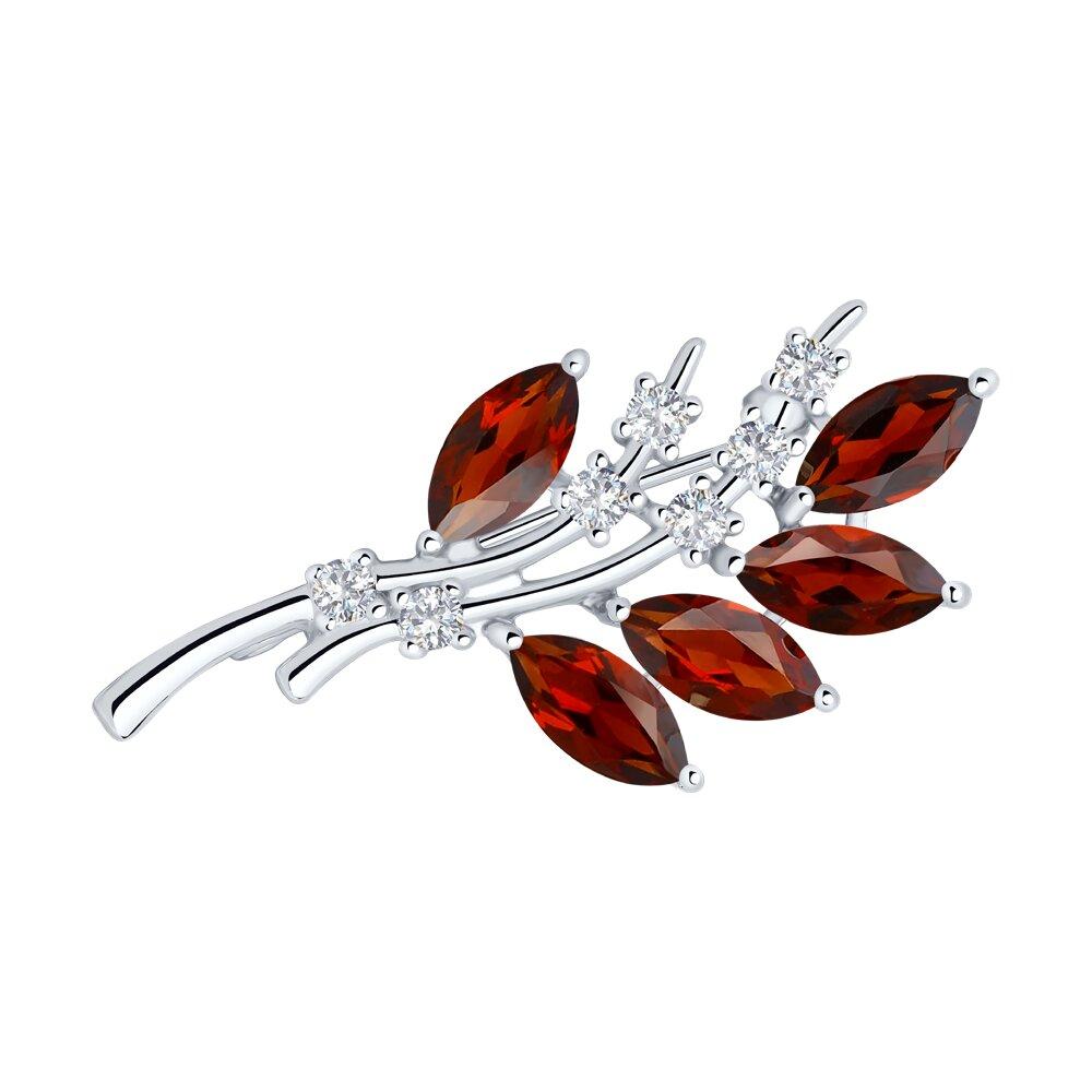 брошь из серебро