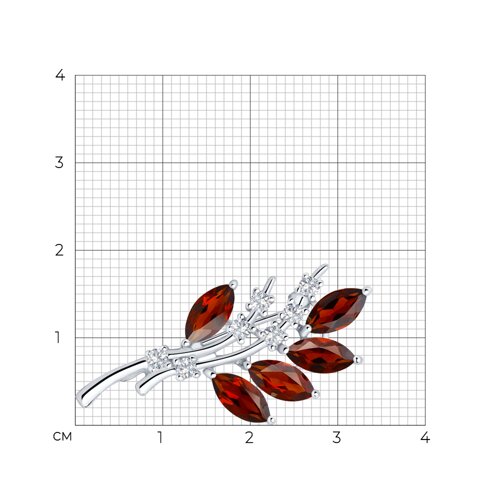 брошь из серебро — вид 3