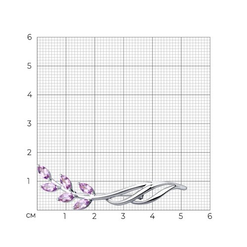 брошь из серебро — вид 4