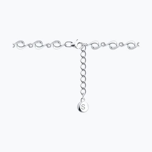 Браслет из серебра с топазами и фианитами из серебро — вид 3