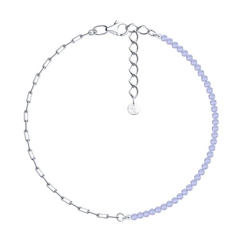 Браслет из серебра с танзанитами - видео на модели