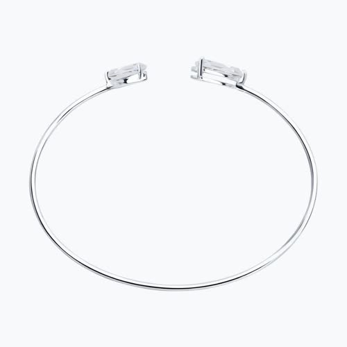 Браслет из серебра с горным хрусталем из серебро — вид 2