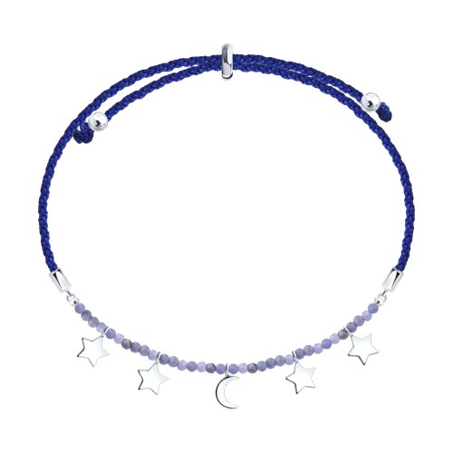 Браслет из серебра с танзанитами - видео