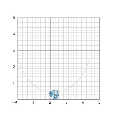 Колье из серебра с топазом из серебро — вид 4