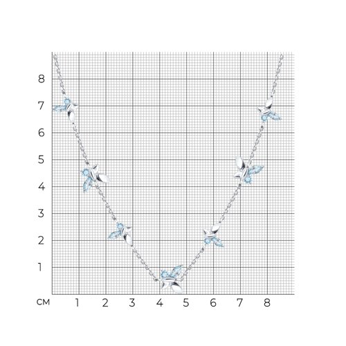 Колье из серебра с топазами из серебро — вид 4