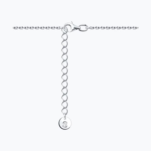 Колье из серебра с аметистом и фианитами из серебро — вид 2