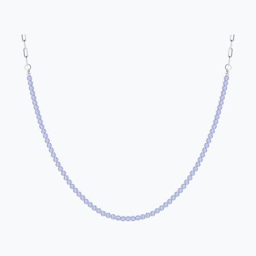 Колье из серебра с танзанитами - видео на модели