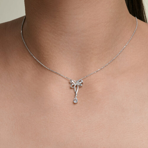 Колье из серебра с топазами из серебро — вид 2