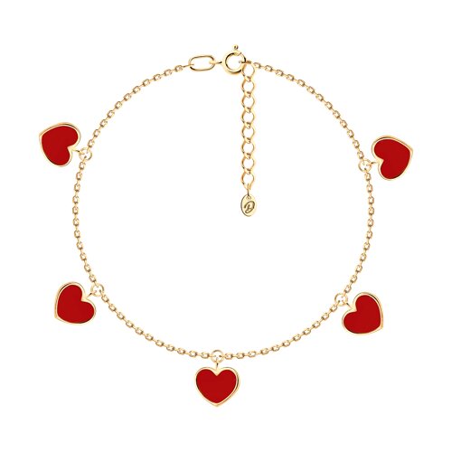 Браслет из золочёного серебра