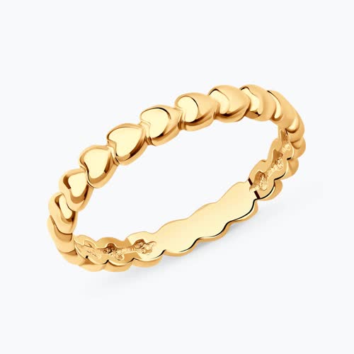 Позолоченное кольцо из серебра - видео на модели