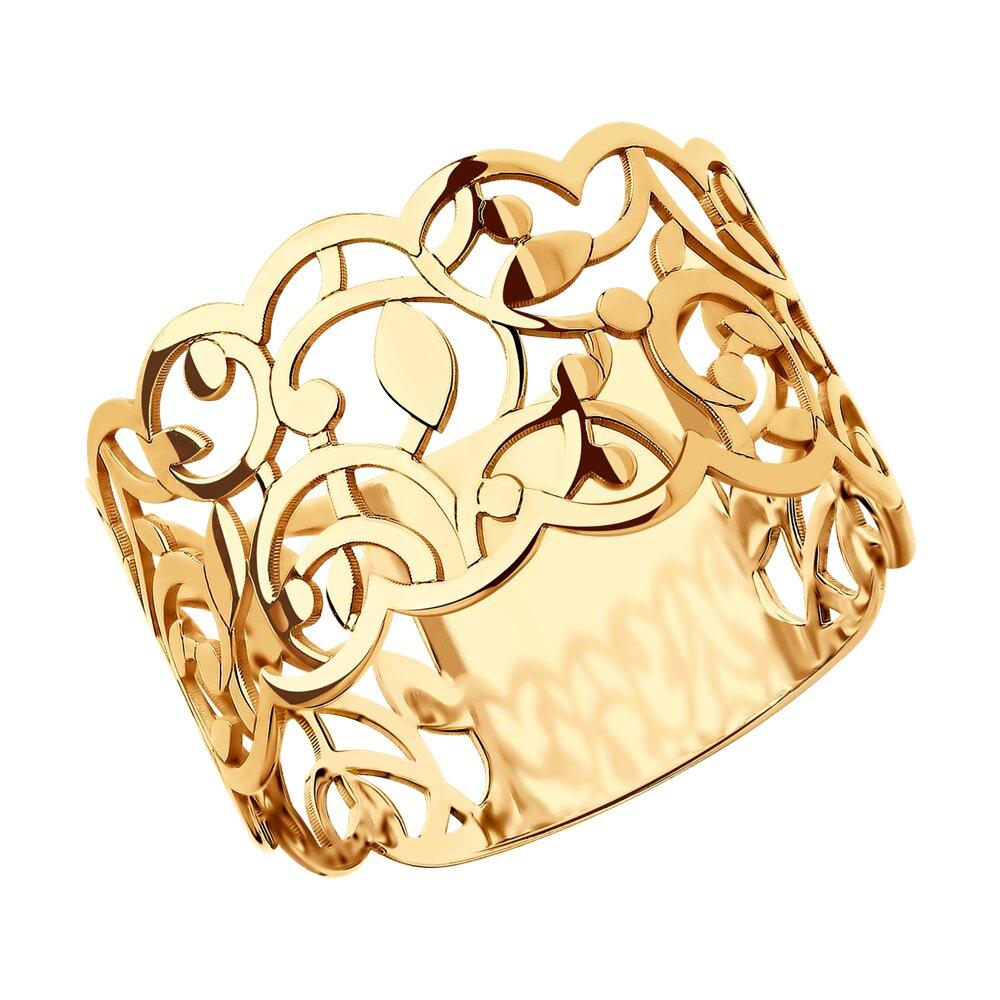 Кольцо из золочёного серебра из серебро