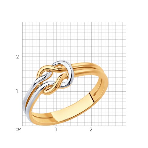 Кольцо из золочёного серебра из серебро — вид 5