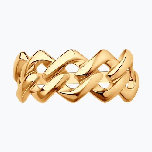 Кольцо из золочёного серебра из серебро — вид 2