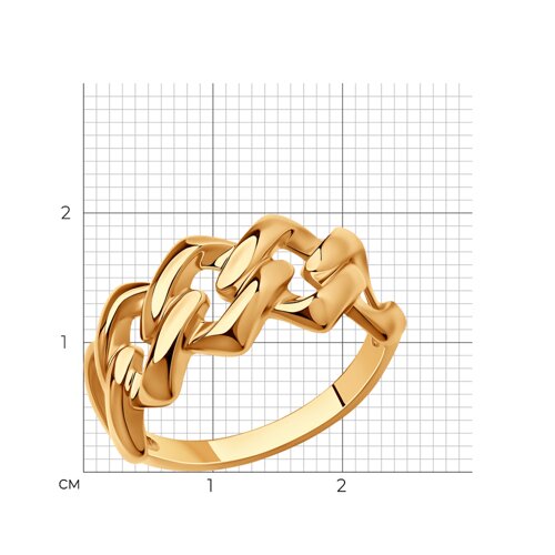 Кольцо из золочёного серебра из серебро — вид 5