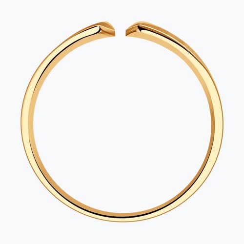 Кольцо из золочёного серебра из серебро — вид 2