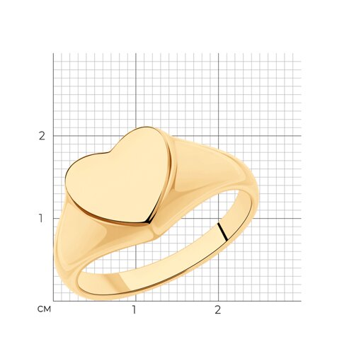 Кольцо из золочёного серебра из серебро — вид 5