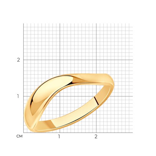 Кольцо на фалангу из золочёного серебра из серебро — вид 2