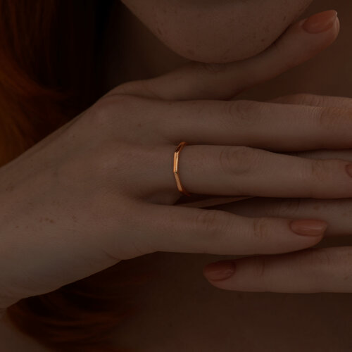 Кольцо из золочёного серебра из серебро — вид 2