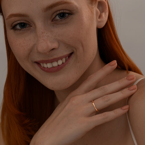 Кольцо из золочёного серебра из серебро — вид 3