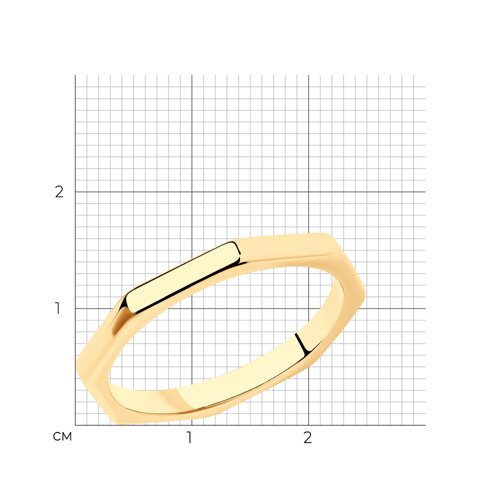 Кольцо из золочёного серебра из серебро — вид 4