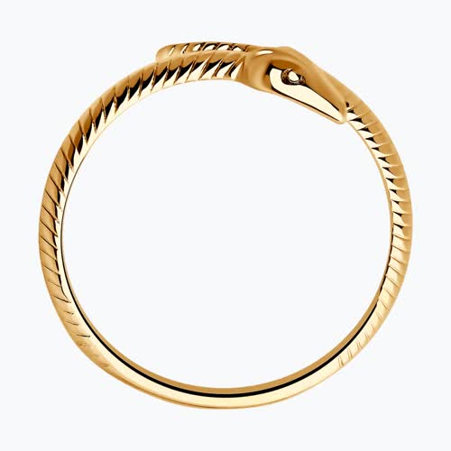 Кольцо из золочёного серебра из серебро — вид 2