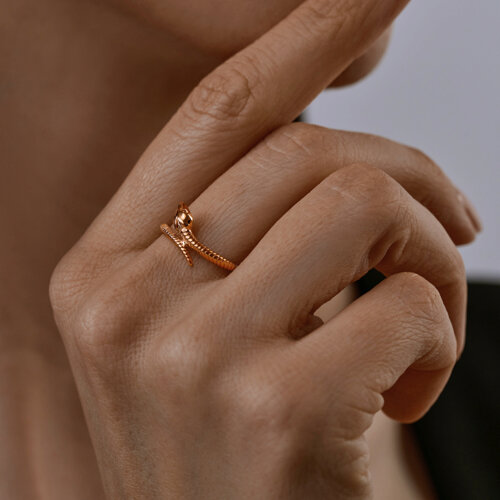 Кольцо из золочёного серебра из серебро — вид 3