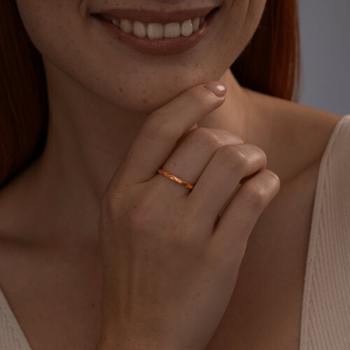 Кольцо из золочёного серебра из серебро — вид 4